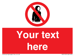 Custom No hoods Sign